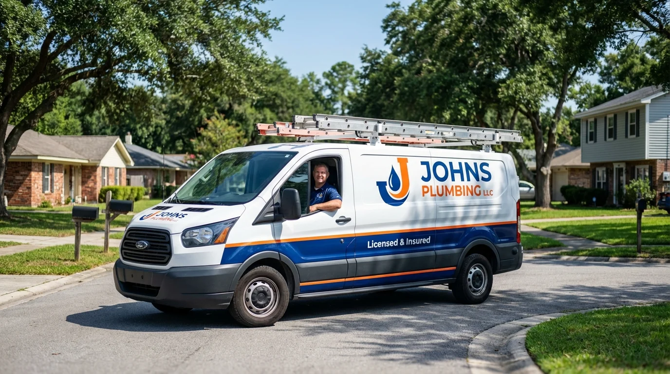 Johns Plumbing LLC service van in Colorado City, CO