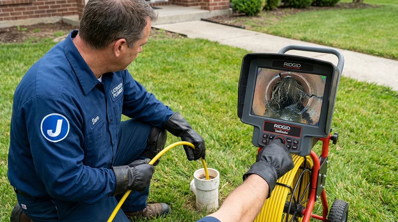 Sewer camera inspection being performed by Johns Plumbing LLC in Colorado City